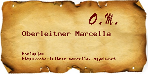 Oberleitner Marcella névjegykártya